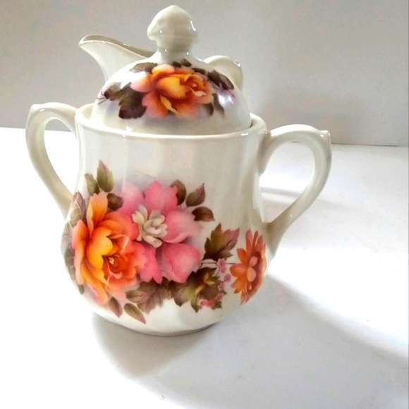 Cream and Sugar dish Vintage Royal Grafton two handle rare made in England - Picture 2 of 8